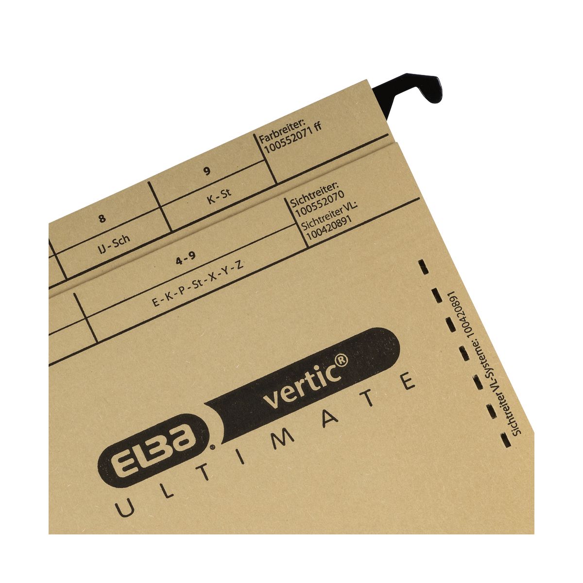 Skoroszyt Elba Vertic Ultimate wiszący A4 brązowy karton 230g (100081039)