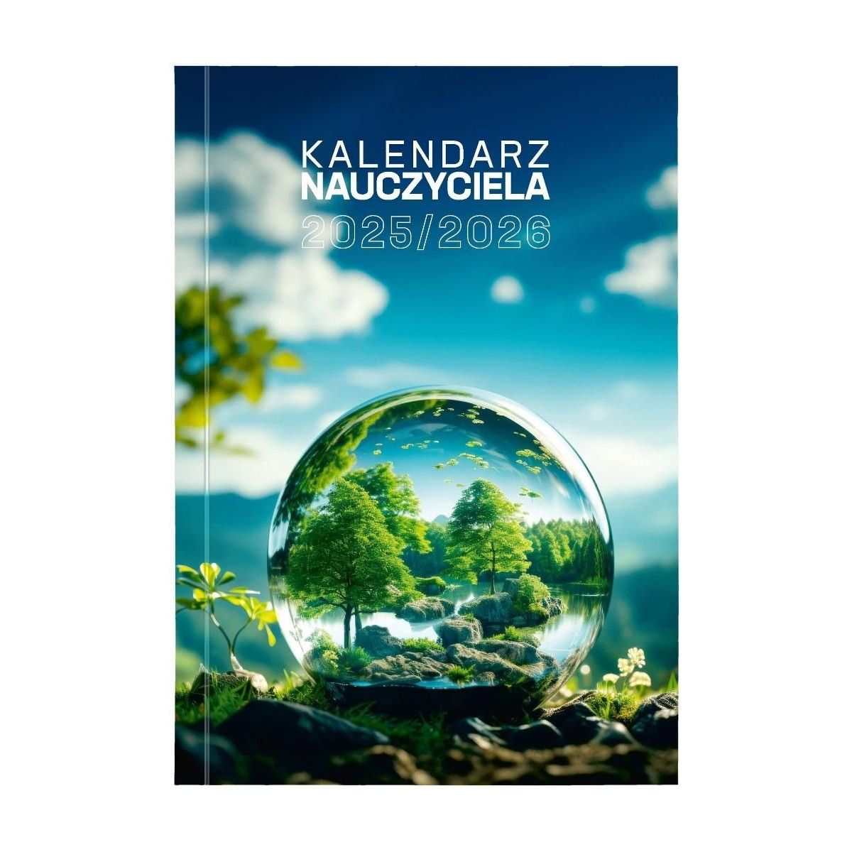 Kalendarz nauczyciela książkowy (terminarz) PCV EKO bezbarwny A5 Wydawnictwo Wokół Nas (A5TN078B)
