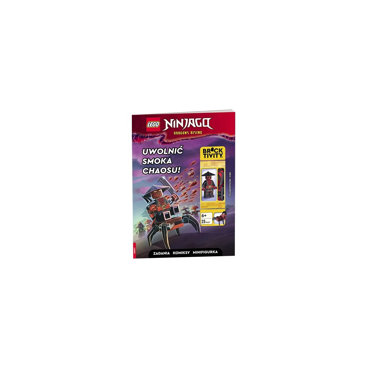 Książka dla dzieci LEGO® NINJAGO®. Uwolnić Smoka Chaosu! Ameet (LNC 6739)