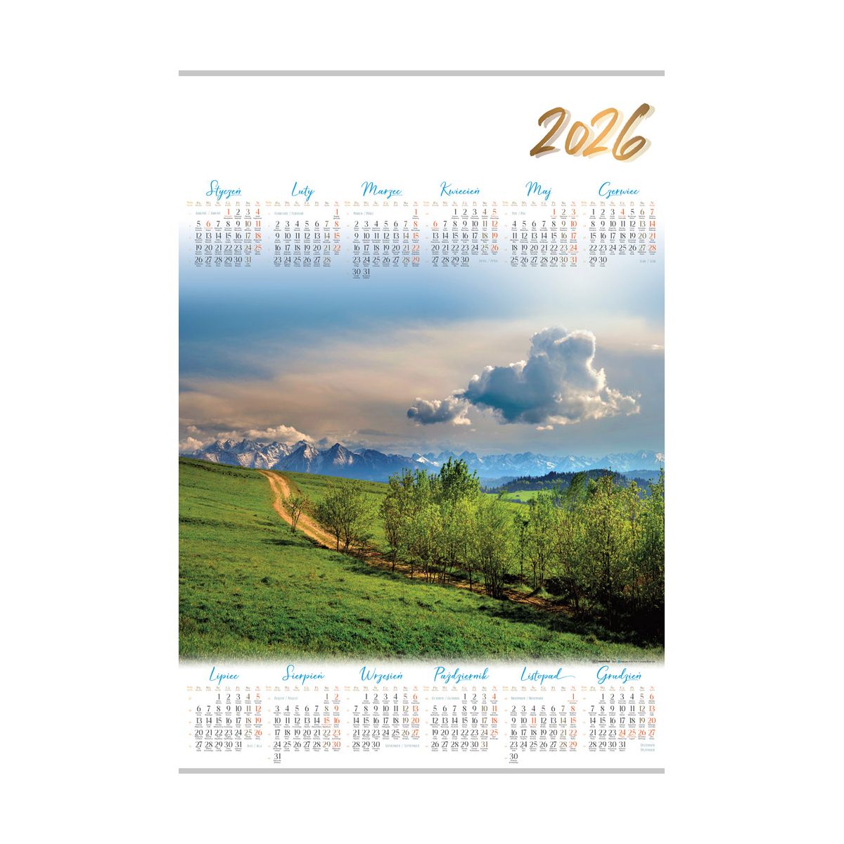 Kalendarz ścienny (401000) k:2915-377 JESIEŃ plakatowy 607mm x 880mm Lucrum (PL03)
