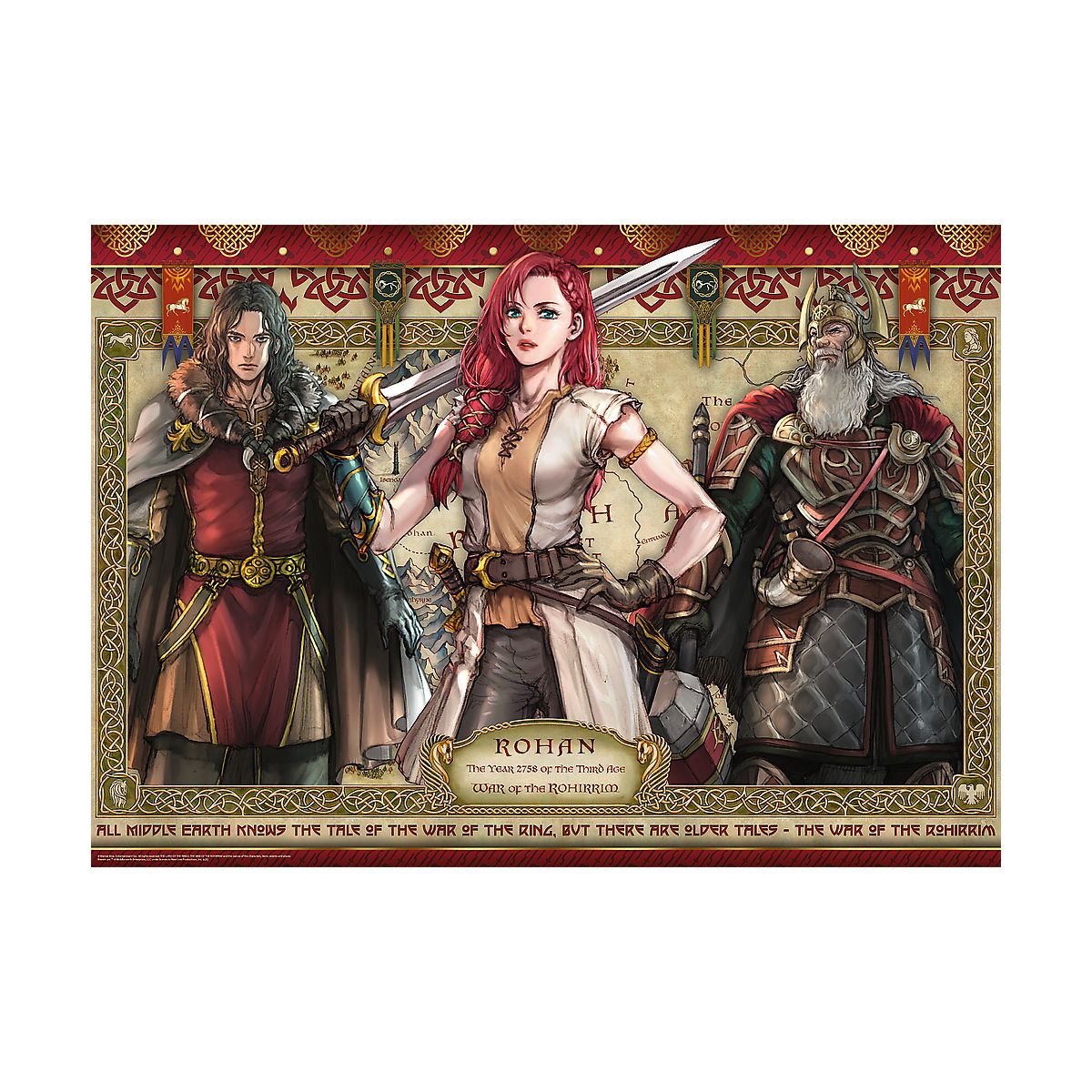 Puzzle Władca Pierścieni Wojna Rohirrimów 1000 el. Trefl (10937)
