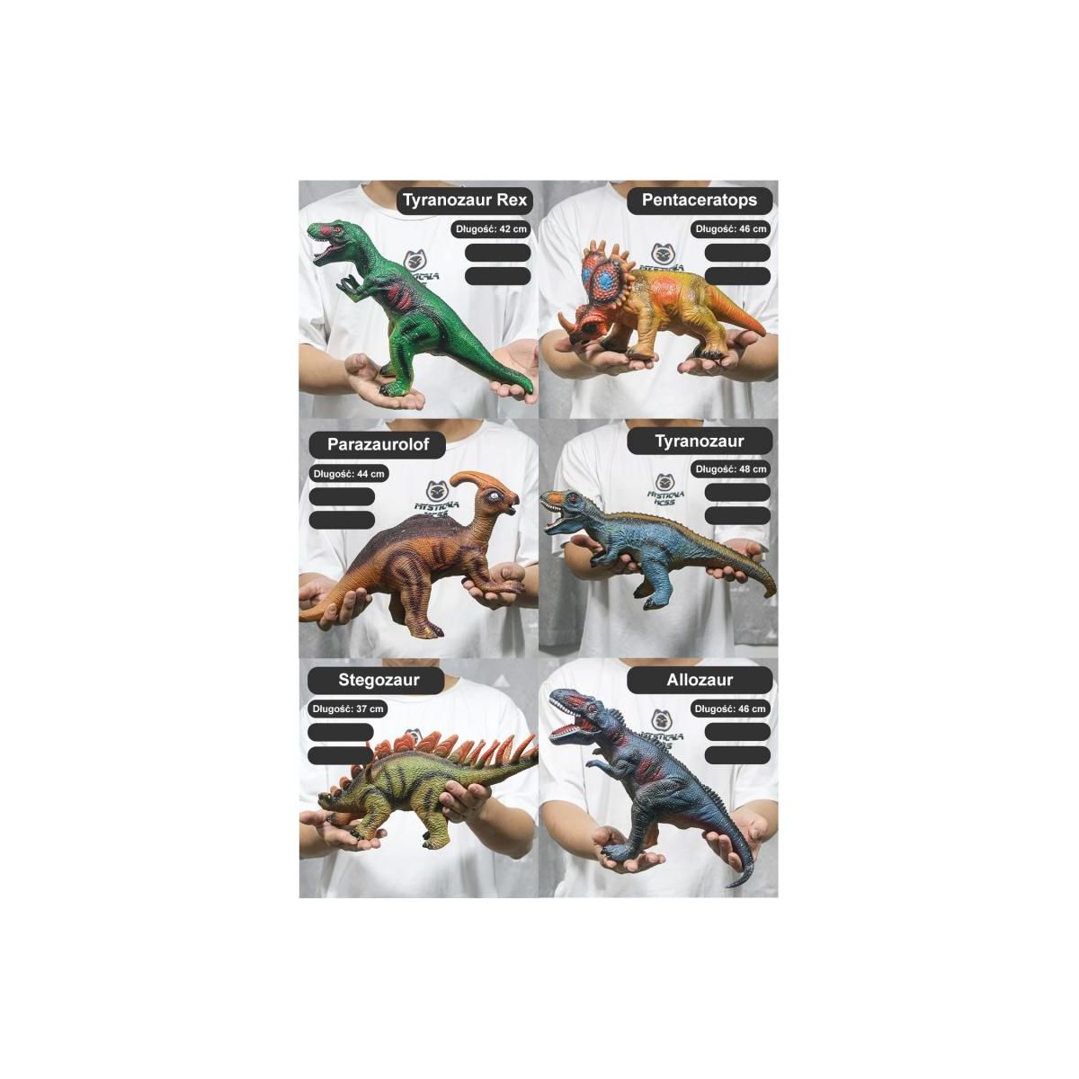 Figurka Trifox DINOZAUR GUMOWY Z GŁOSEM 6 WZORÓW (A-1109)