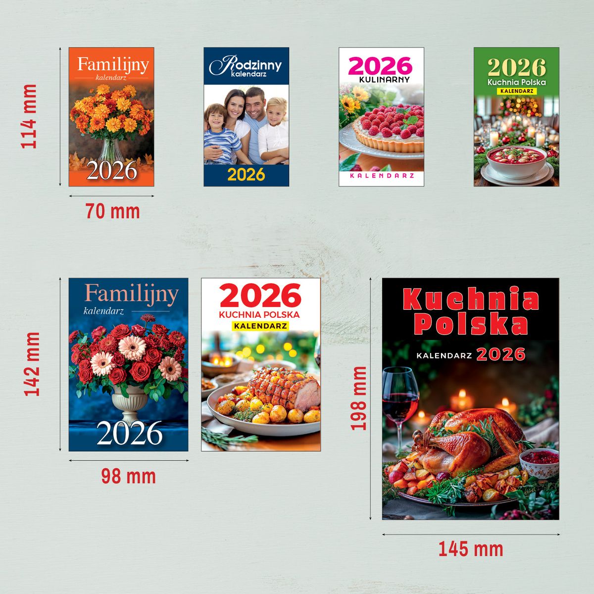 Kalendarz ścienny (401000) k:2915-377 ZDZIERAK FAMILIJNY A6 Press