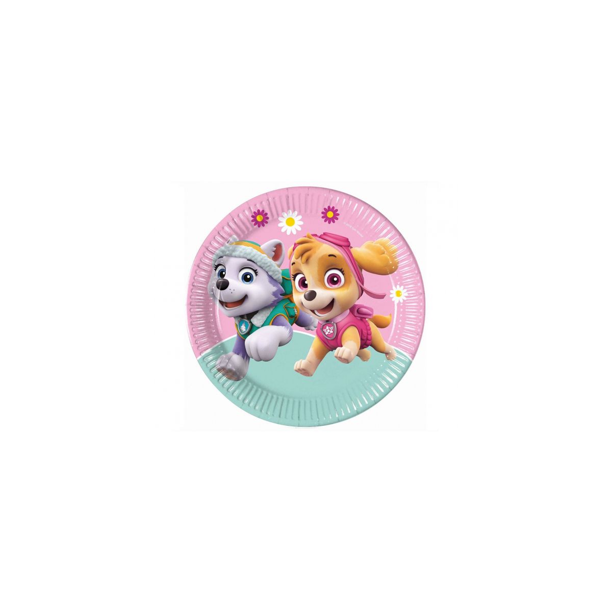 Talerz jednorazowy Godan Paw Patrol Skye & Everest papier śr. 230mm 8 szt (93442)