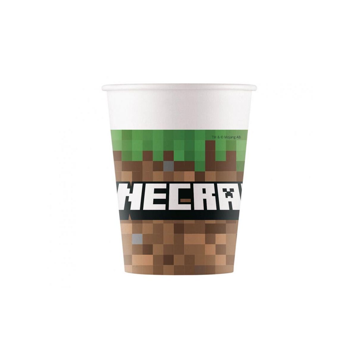 Kubek jednorazowy Godan Minecraft 8szt. papier 200ml (95442)