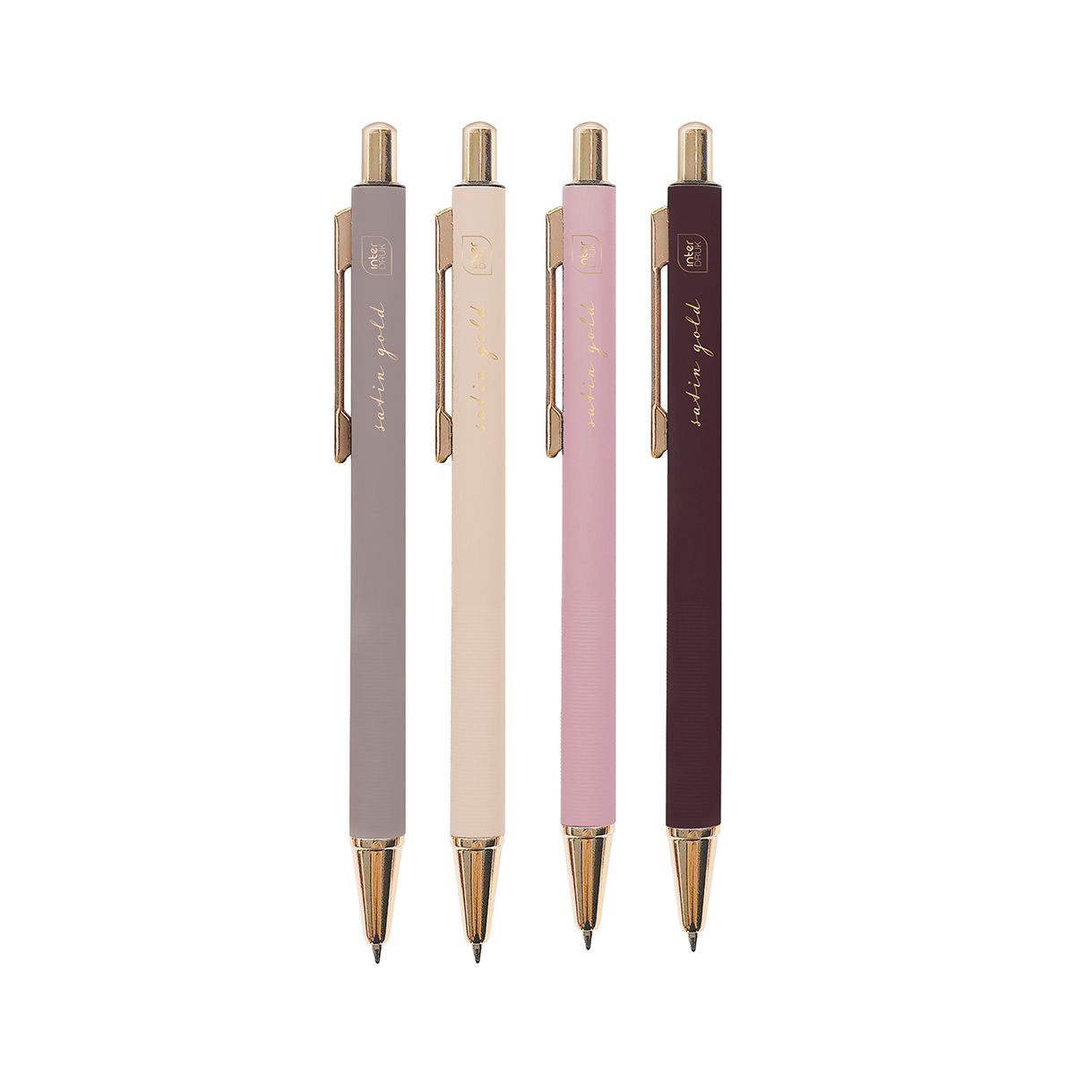 Długopis żelowy Interdruk Satin Gold 0,7mm niebieski 1,0mm (5902277346452)
