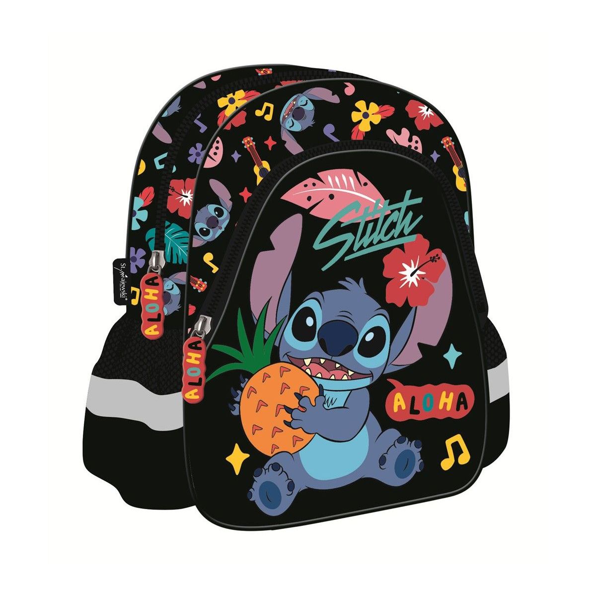 Plecak St.Right STITCH Black ALOHA PRZESZKOLNY (D1)