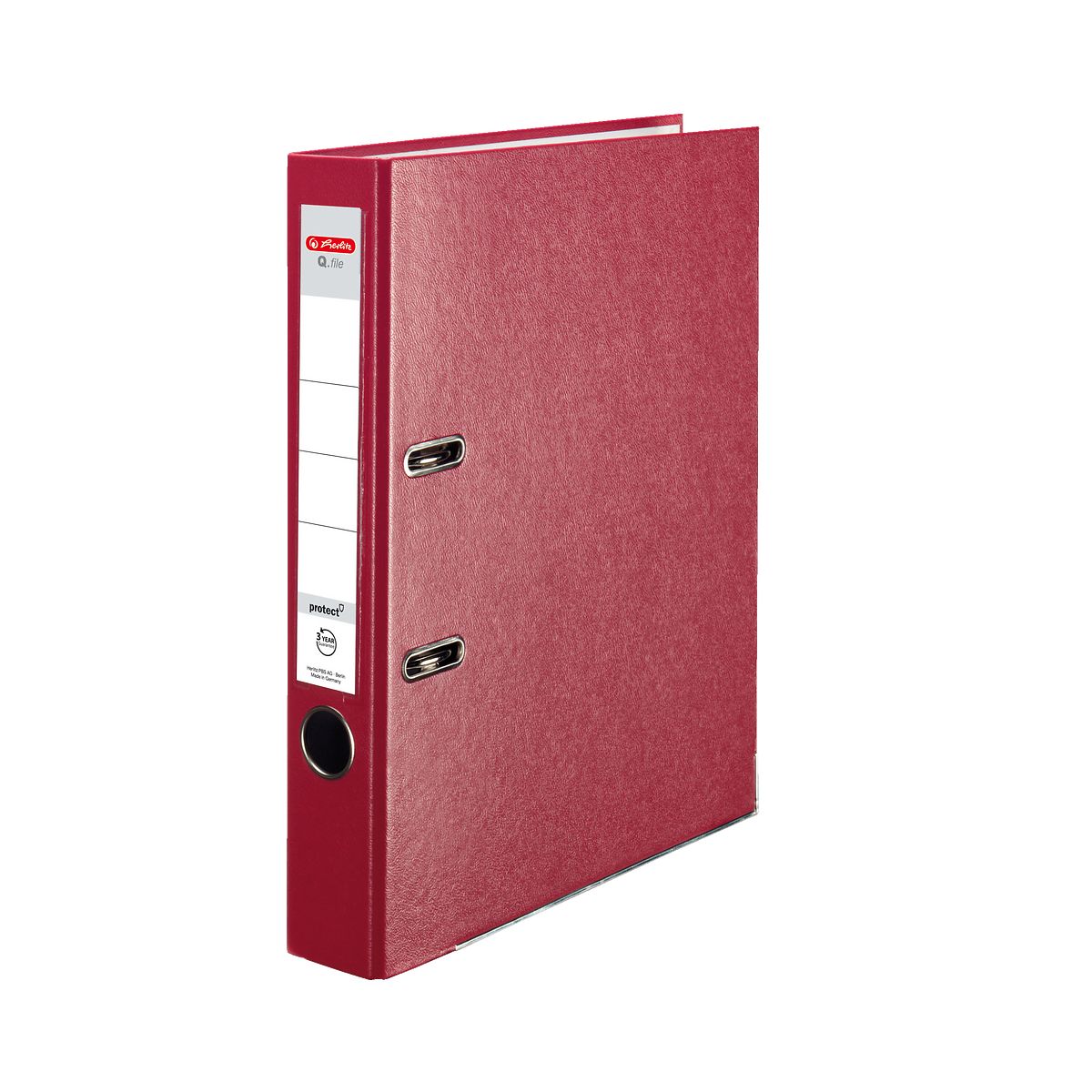 Segregator dźwigniowy Q. file Standard 0011167491 A4 50mm czerwony Herlitz (300003090)