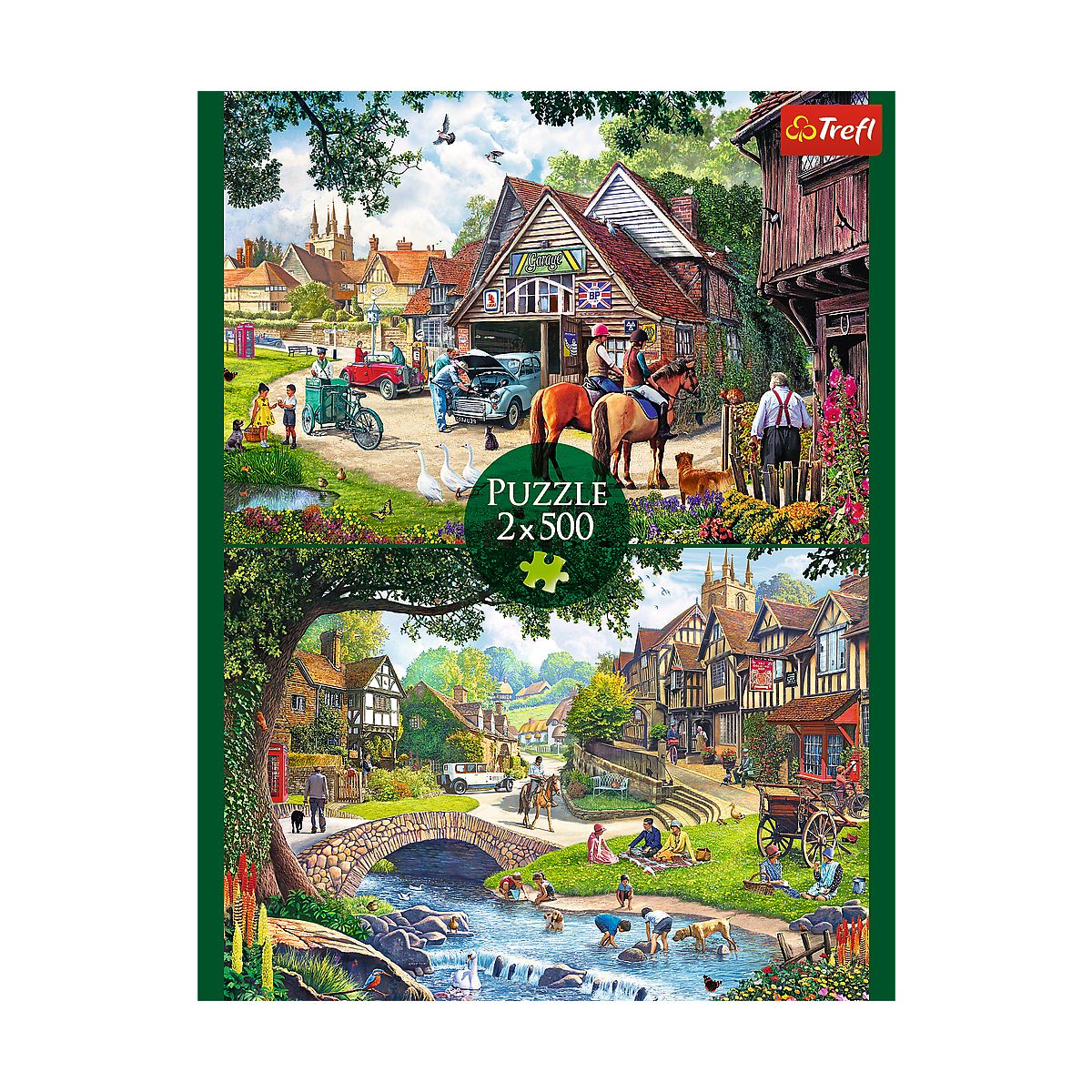 Puzzle Trefl Sielankowe życie 2x500 el. (37494)