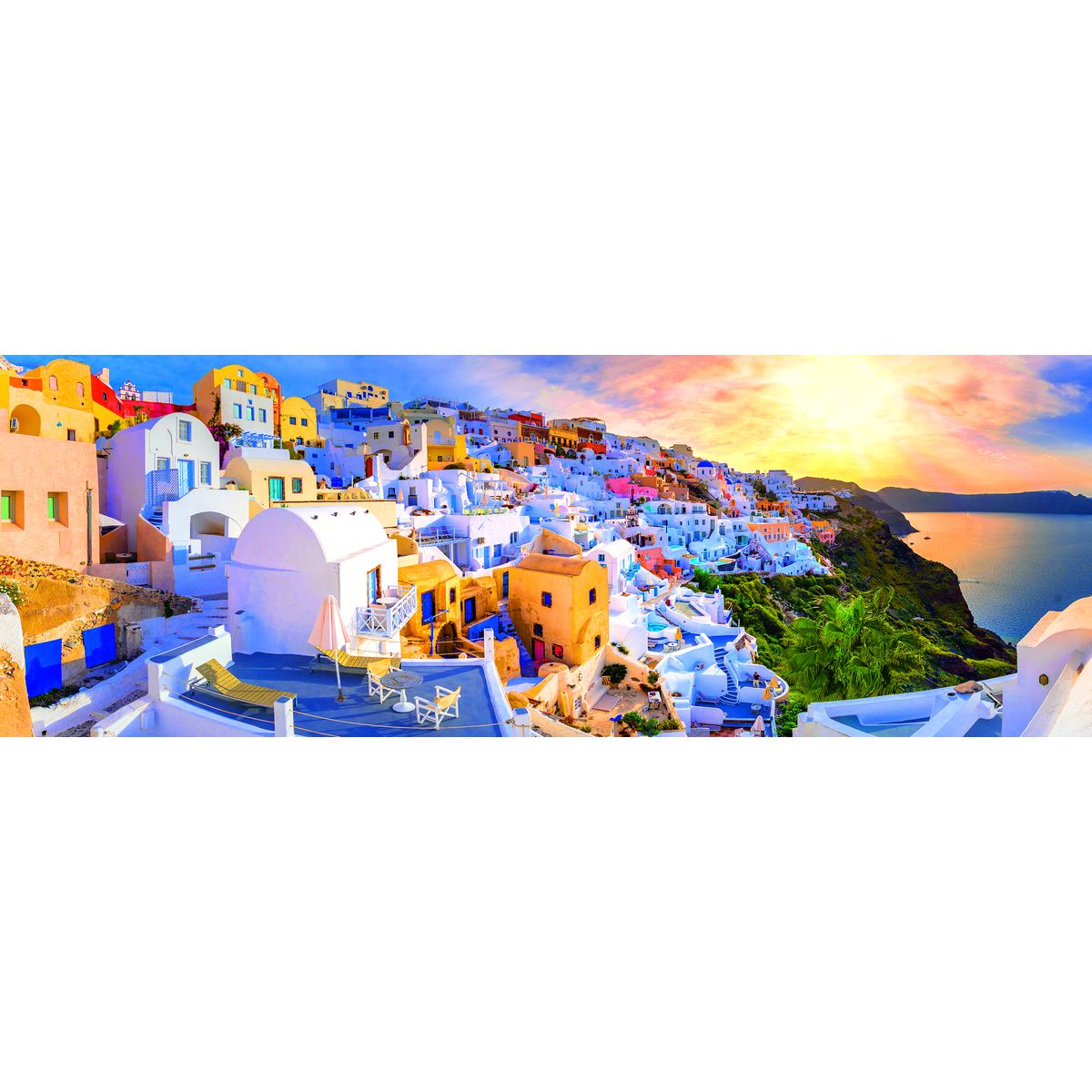 Puzzle Trefl Zachód słońca na Santorini, Grecja (29054)