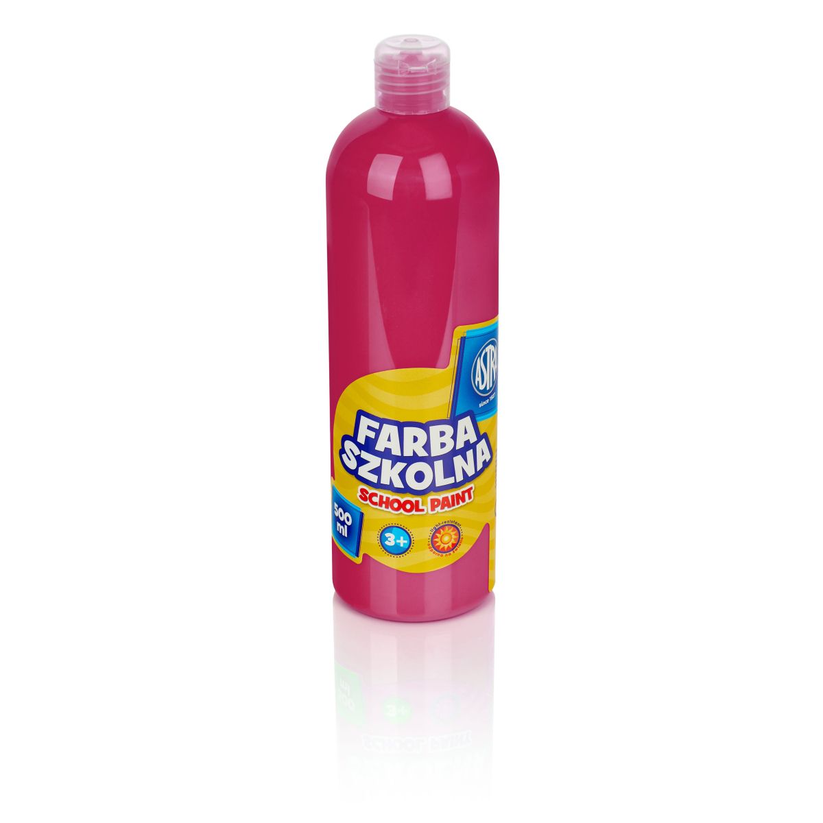 Farby plakatowe Astra kolor: różowy 500ml 1 kolor. (301109003)