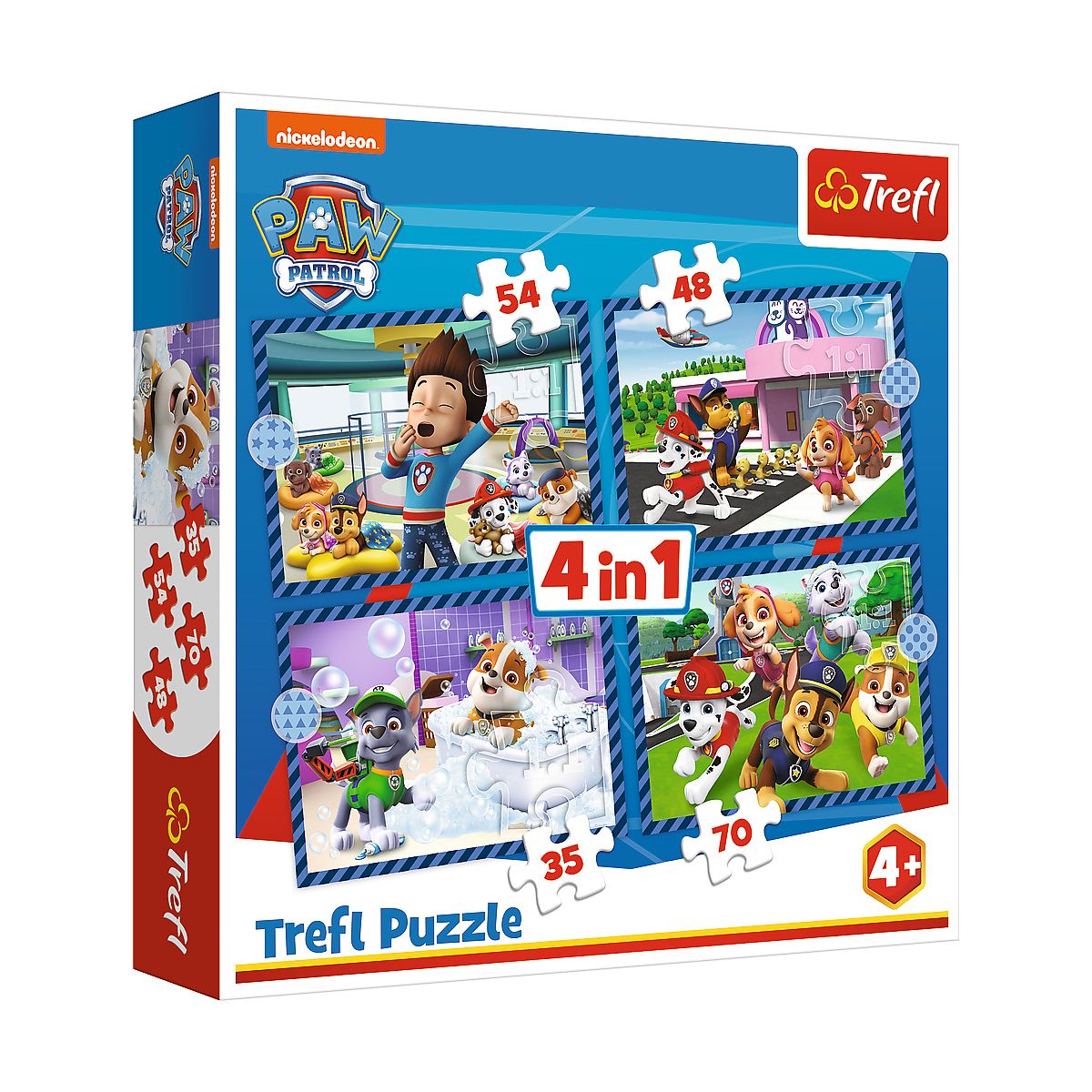 Puzzle Trefl Paw Patrol Psie sprawy 4w1 el. (34650)