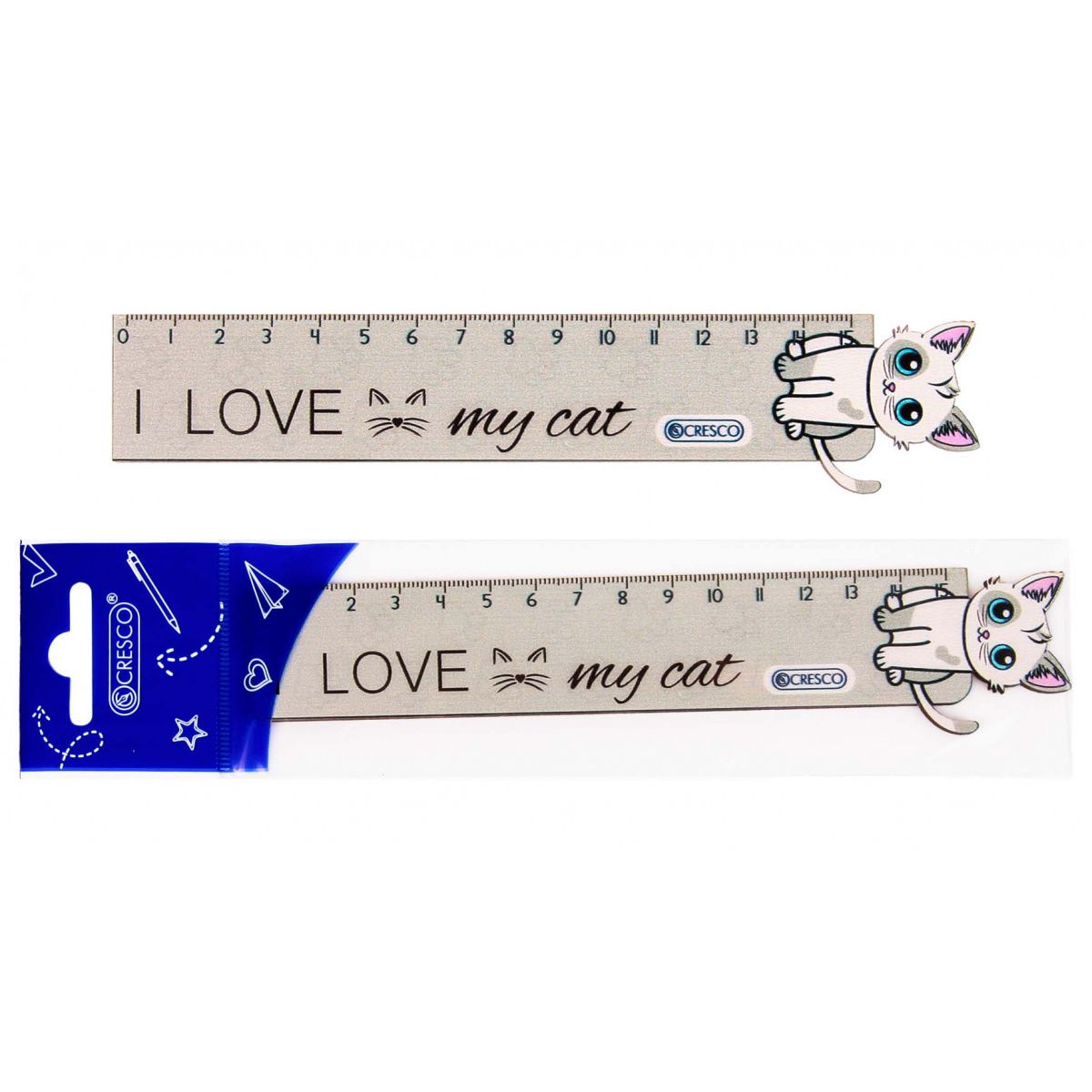 Linijka plastik BRYTYJCZYK 15 cm 15cm Cresco (224112)