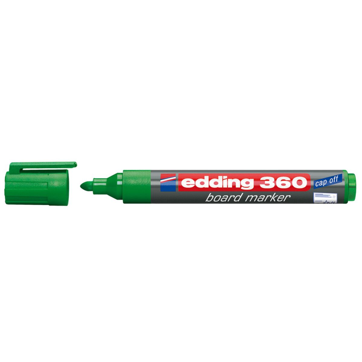 Marker suchościeralny 360 zielony 1,5-3,00mm okrągła końcówka Edding