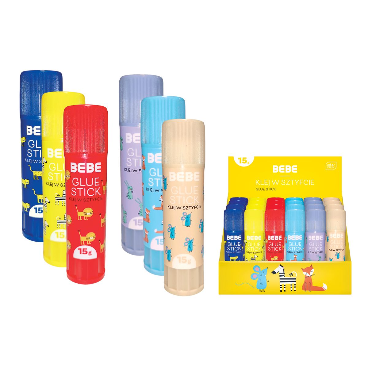 Klej w sztyfcie BB KIDS 15g 15g Bebe (5902277327833)