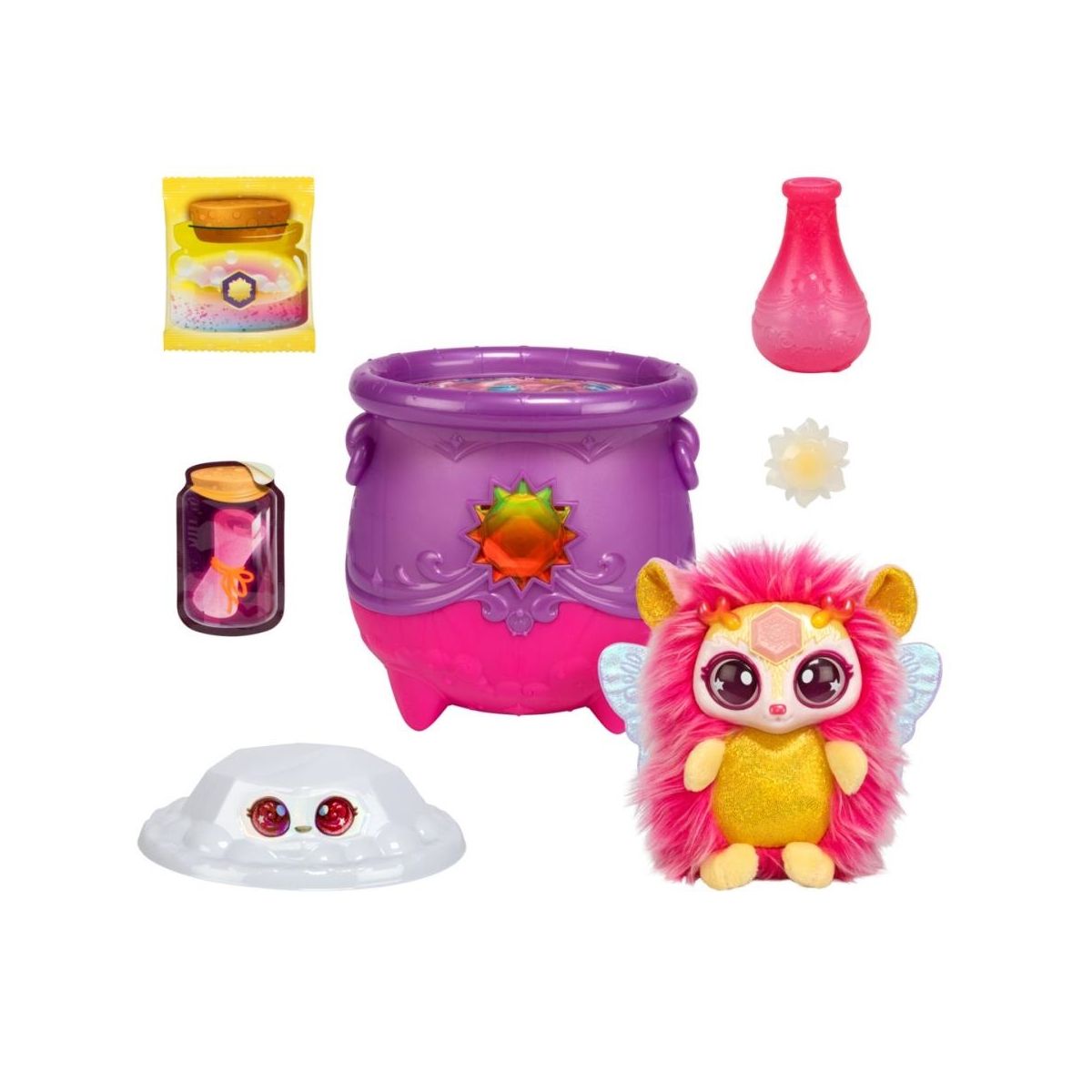 Pluszak interaktywny Magic Mixies Kociołek Magical Gem Surprise Słońce Tm Toys (MMM14926)