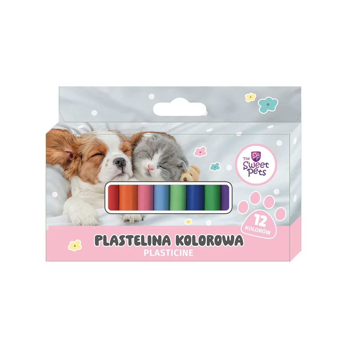 Plastelina Beniamin 12 kol. The Sweet Pets mix (4114234)