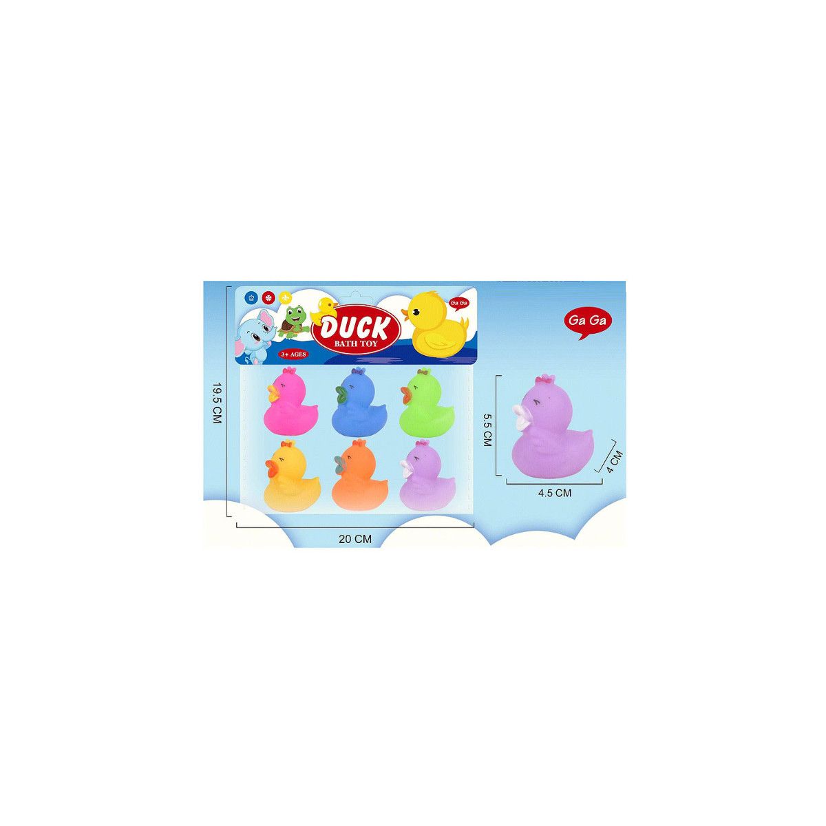 Zabawka do kąpieli Bigtoys piszczki kaczki (BPI6029)
