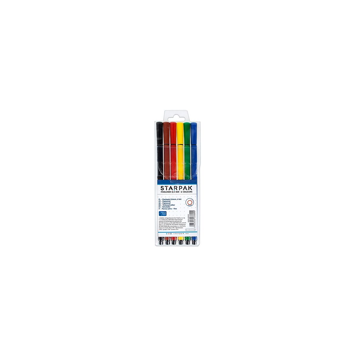 Cienkopis Starpak mix 0,4mm 6kol. (426502)