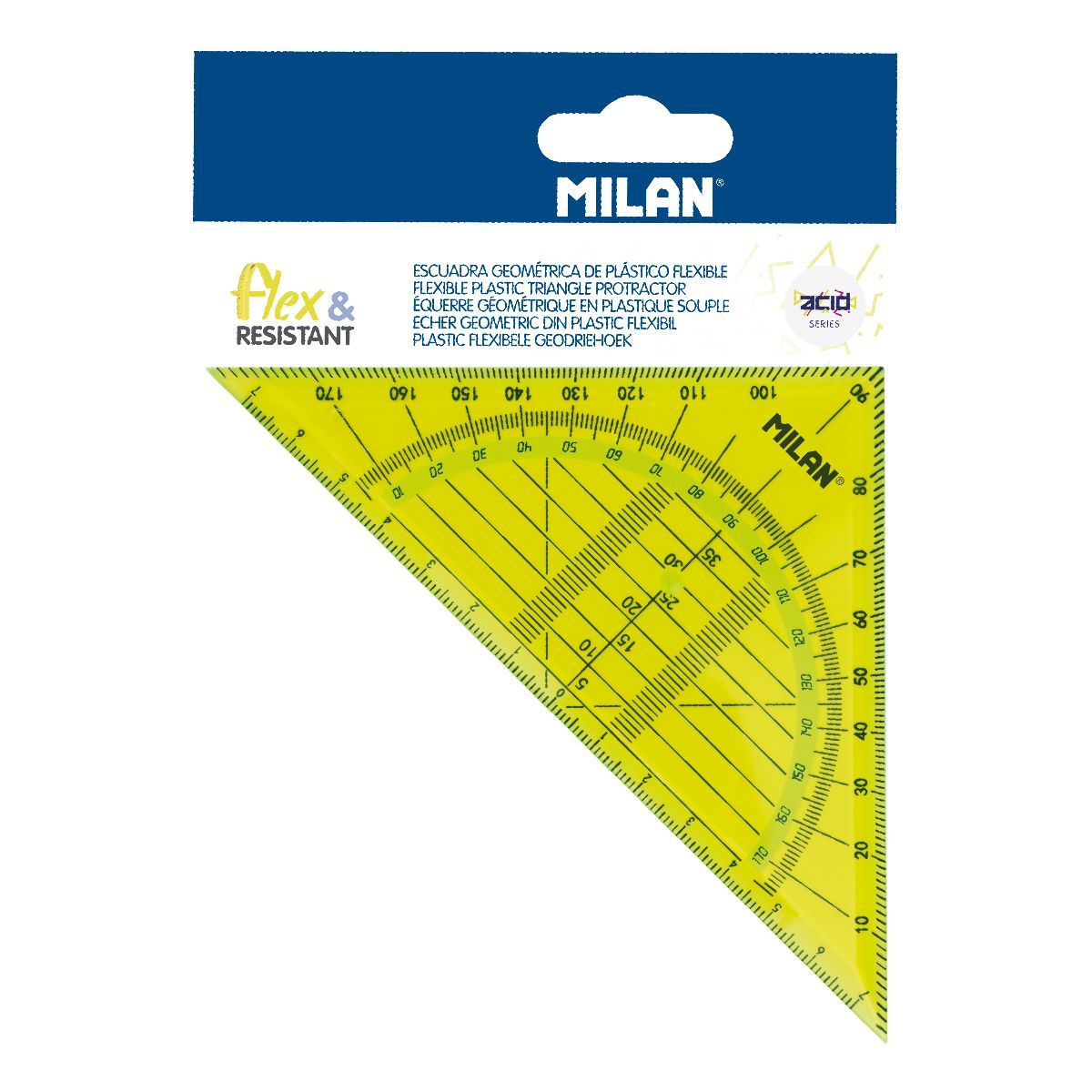 Ekierka Milan elastyczna ACID żółta 14cm (354G816)