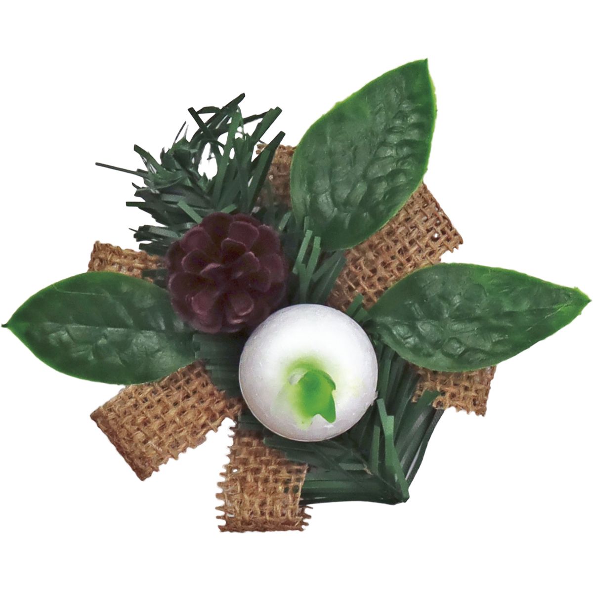Ozdoba świąteczna Craft-Fun Series stroiki na jutowej wstążce Titanum (25YX0514-5)