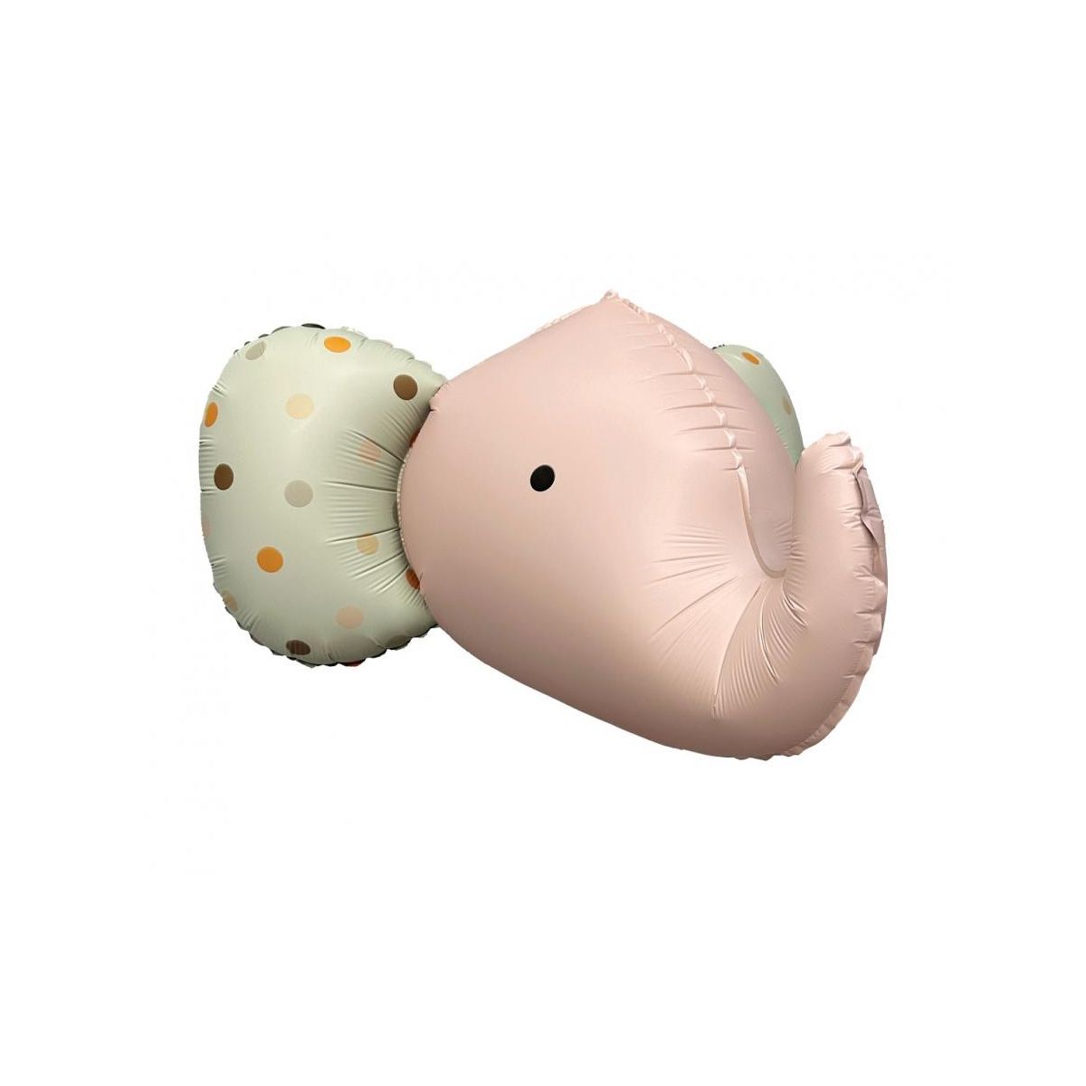 Balon foliowy Godan Słoń 3D, szary matowy, 63x50 cm, różowy (BF-HSRM)