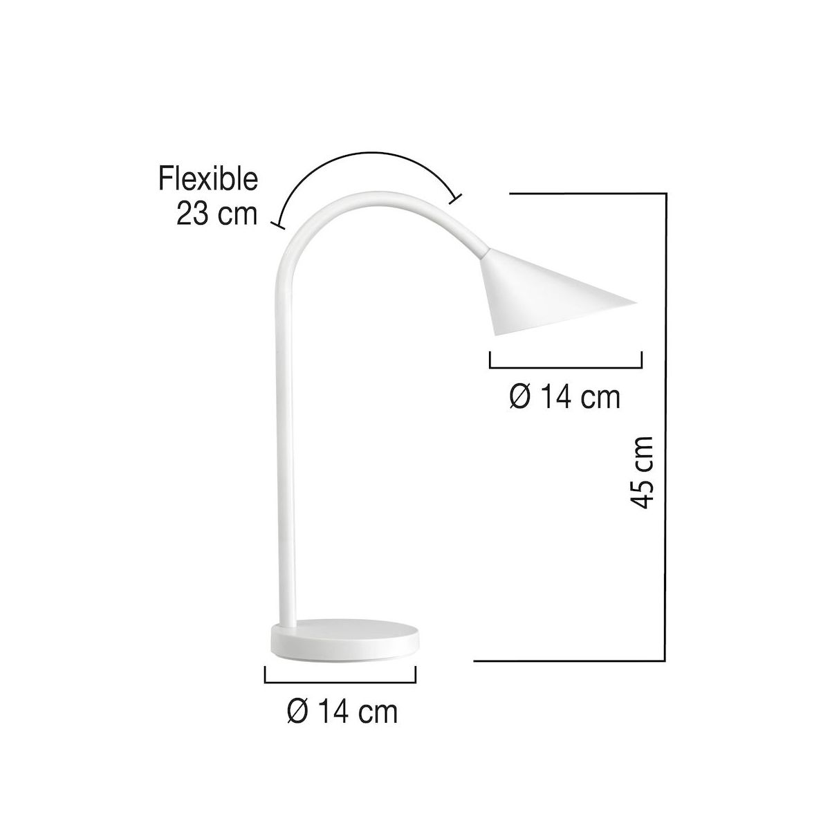 Lampka biurowa Unilux Sol Led Biała (400077404)