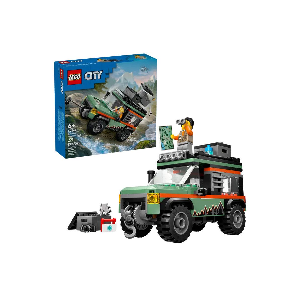 Klocki konstrukcyjne Lego City Górska terenówka 4x4 (60447)