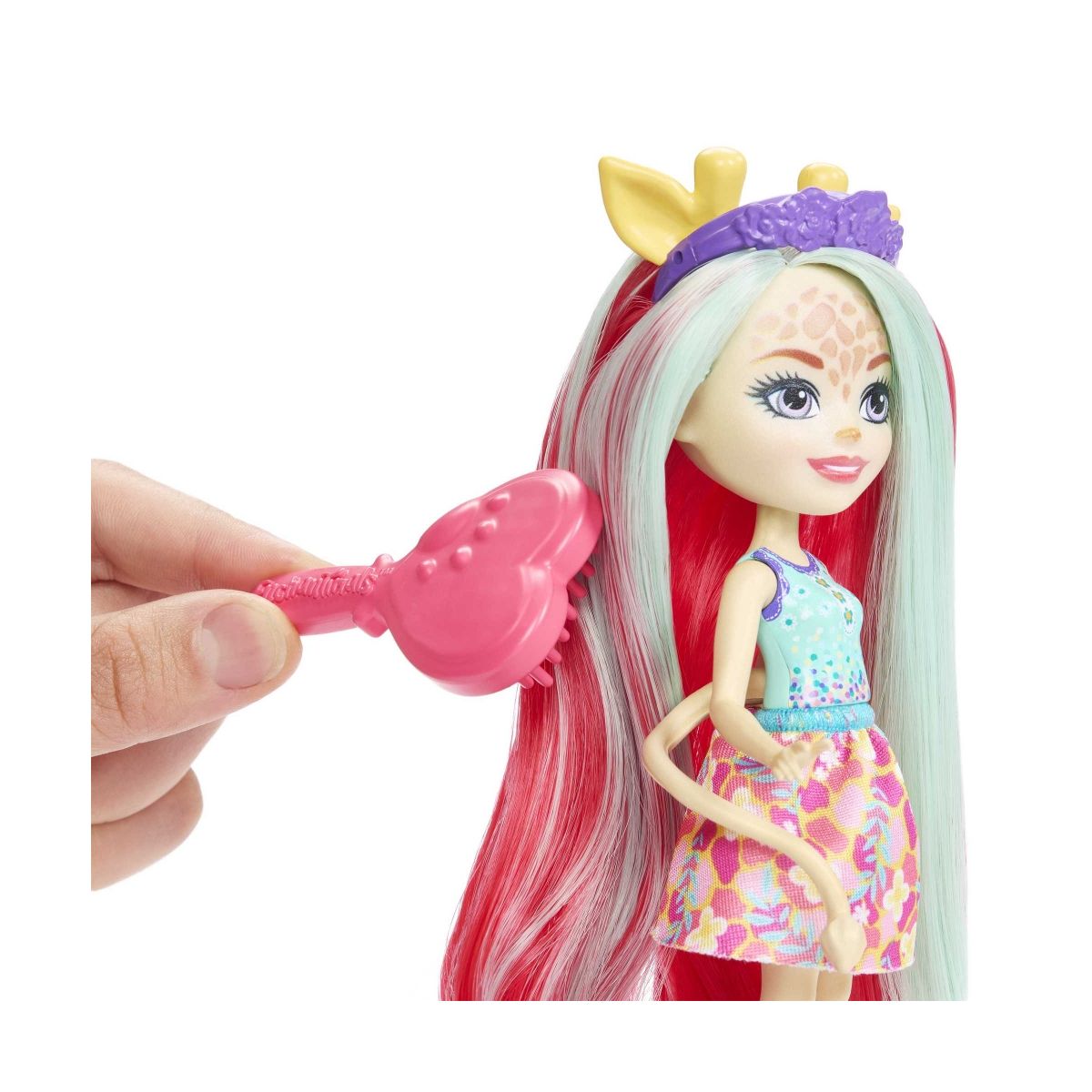 Lalka Mattel Enchantimals Żyrafa Lalka Deluxe [mm:] 150 (HNV29)