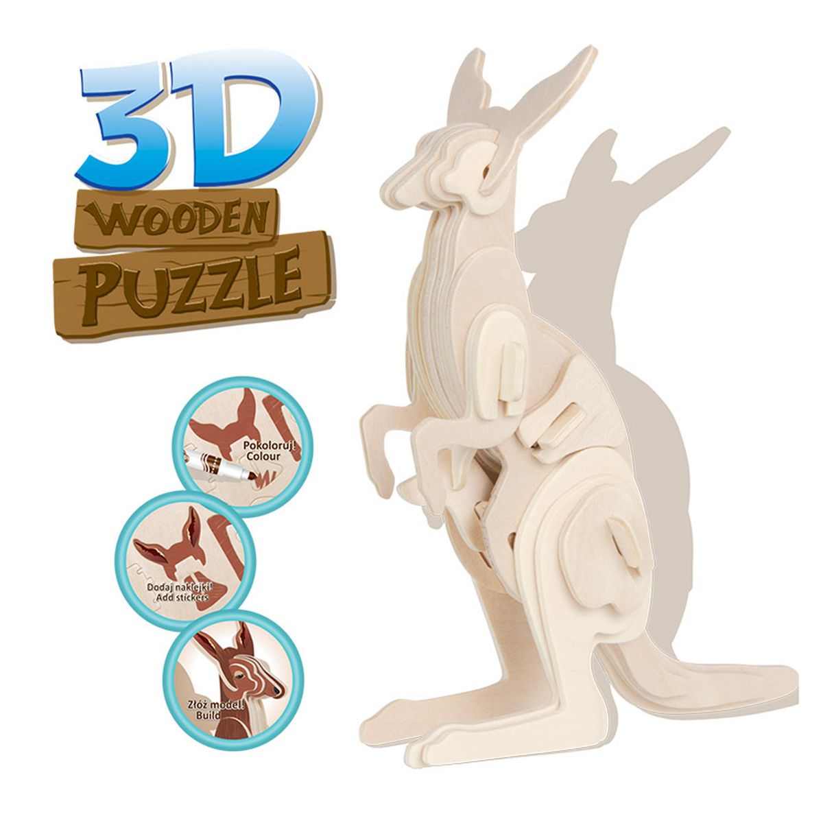 Puzzle Colorino drewniane Patio (32490)