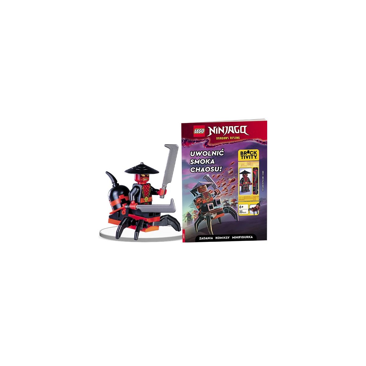 Książka dla dzieci LEGO® NINJAGO®. Uwolnić Smoka Chaosu! Ameet (LNC 6739)