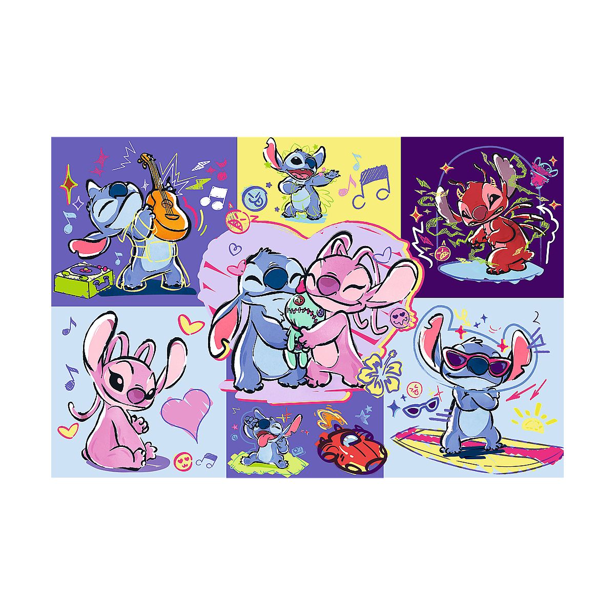 Puzzle Zakręcony Stitch 300 el. Trefl (23033)