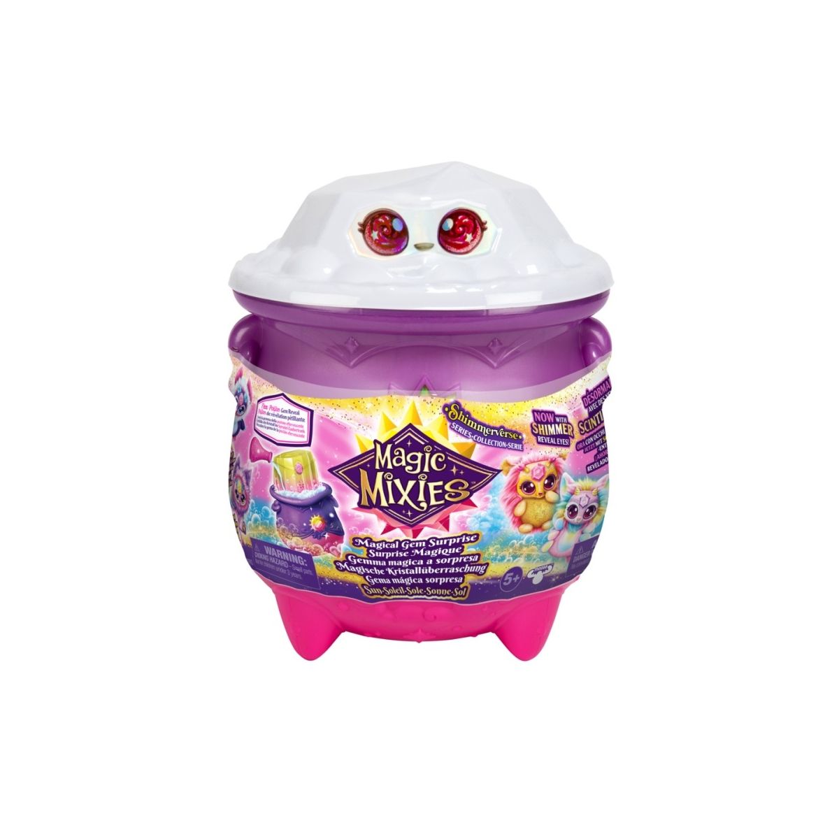 Pluszak interaktywny Magic Mixies Kociołek Magical Gem Surprise Słońce Tm Toys (MMM14926)