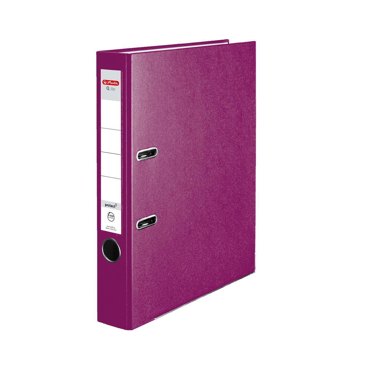 Segregator dźwigniowy Q. file Standard 0050011889 A4 50mm jagodowy Herlitz (300004845)