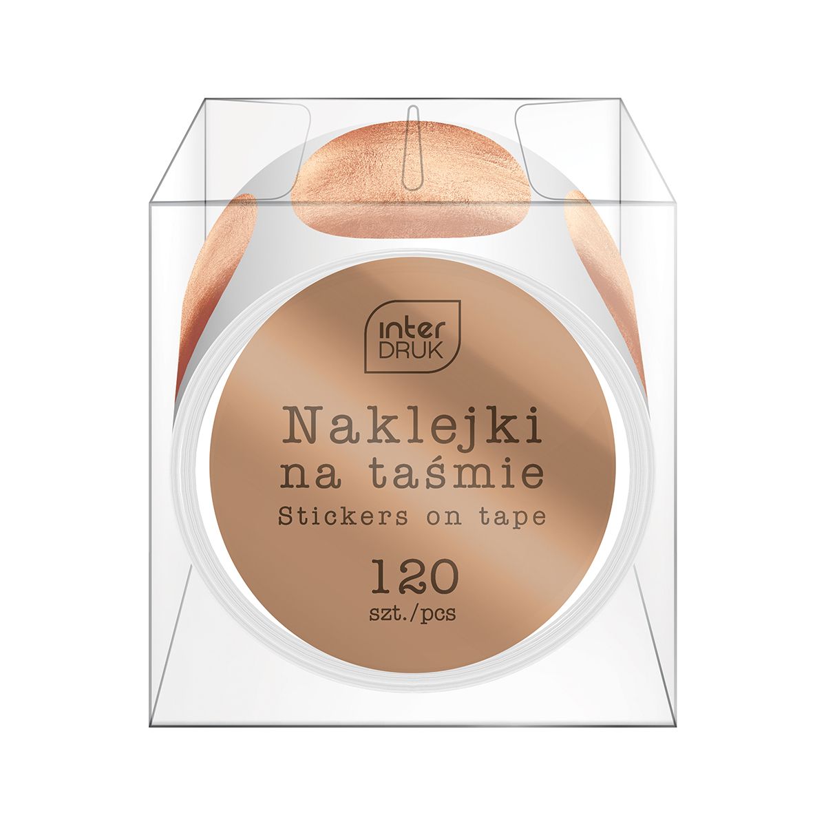 Naklejka (nalepka) Interdruk GLAM na taśmie (120szt)