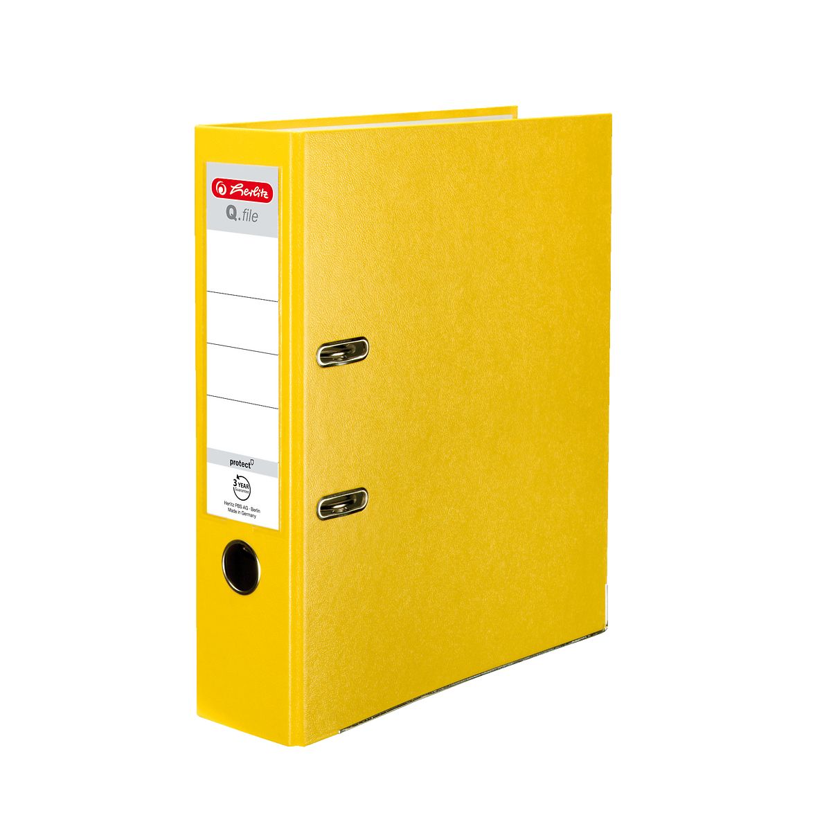 Segregator dźwigniowy Herlitz Q. file Standard 0011167442 A4 80mm żółty (300003087)