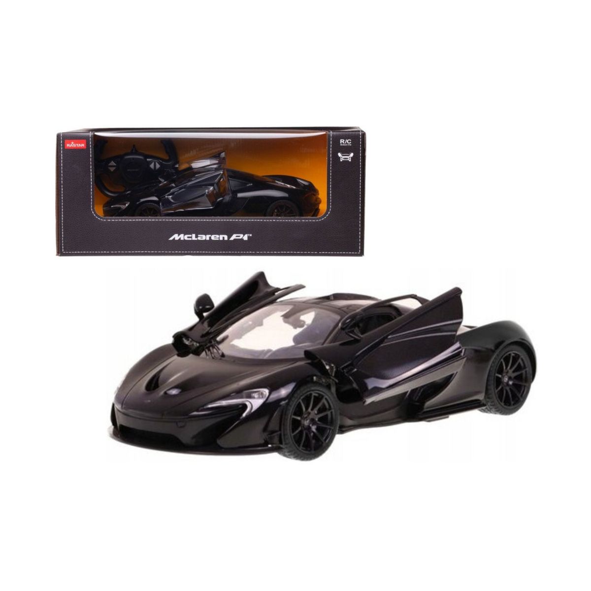 Samochód Rastar RC 1:14 Zdalnie Sterowany Mclaren P1 Czarny (20595)