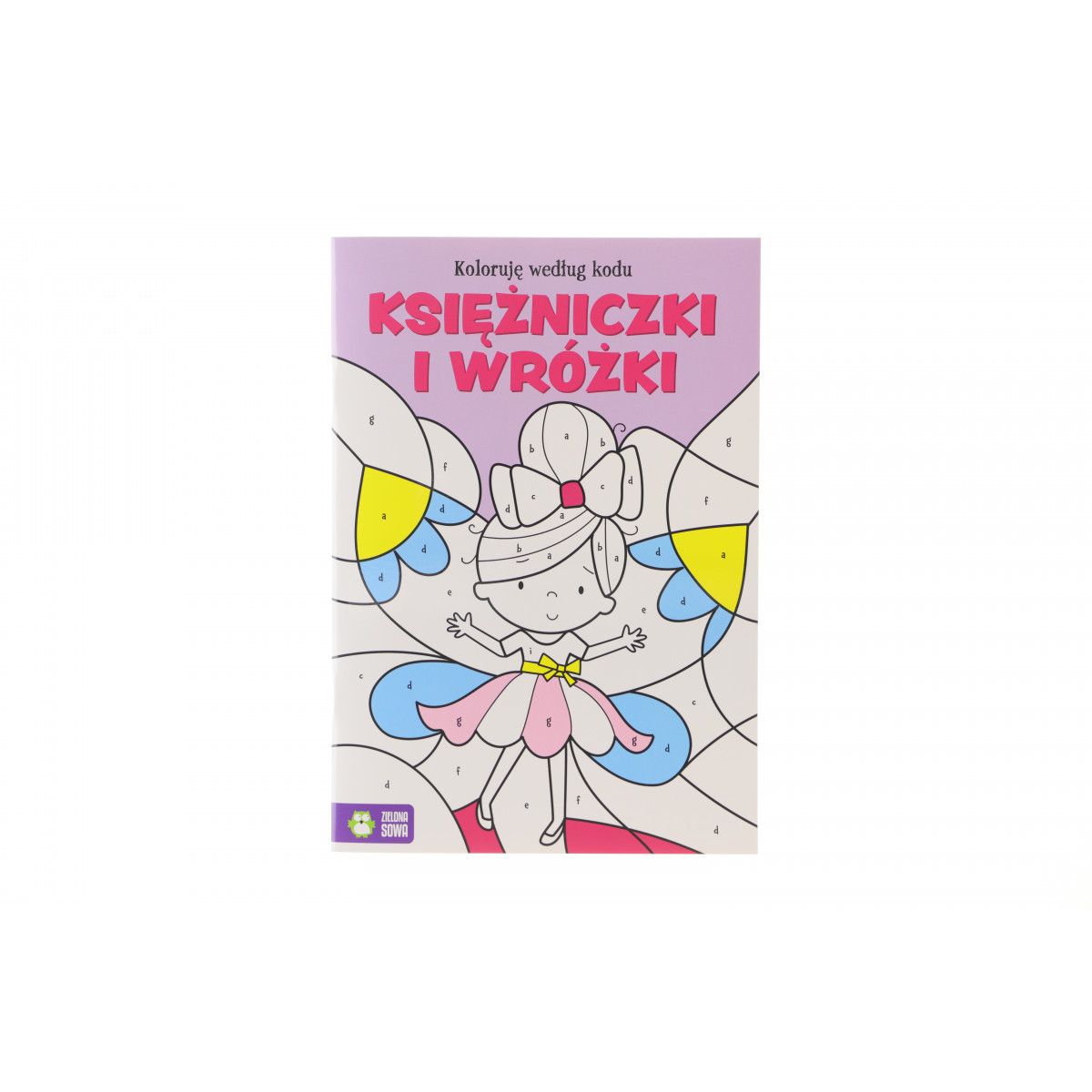 Książeczka edukacyjna Koloruję wedłu kodu. Zielona Sowa (Księżniczki i wróżki.)