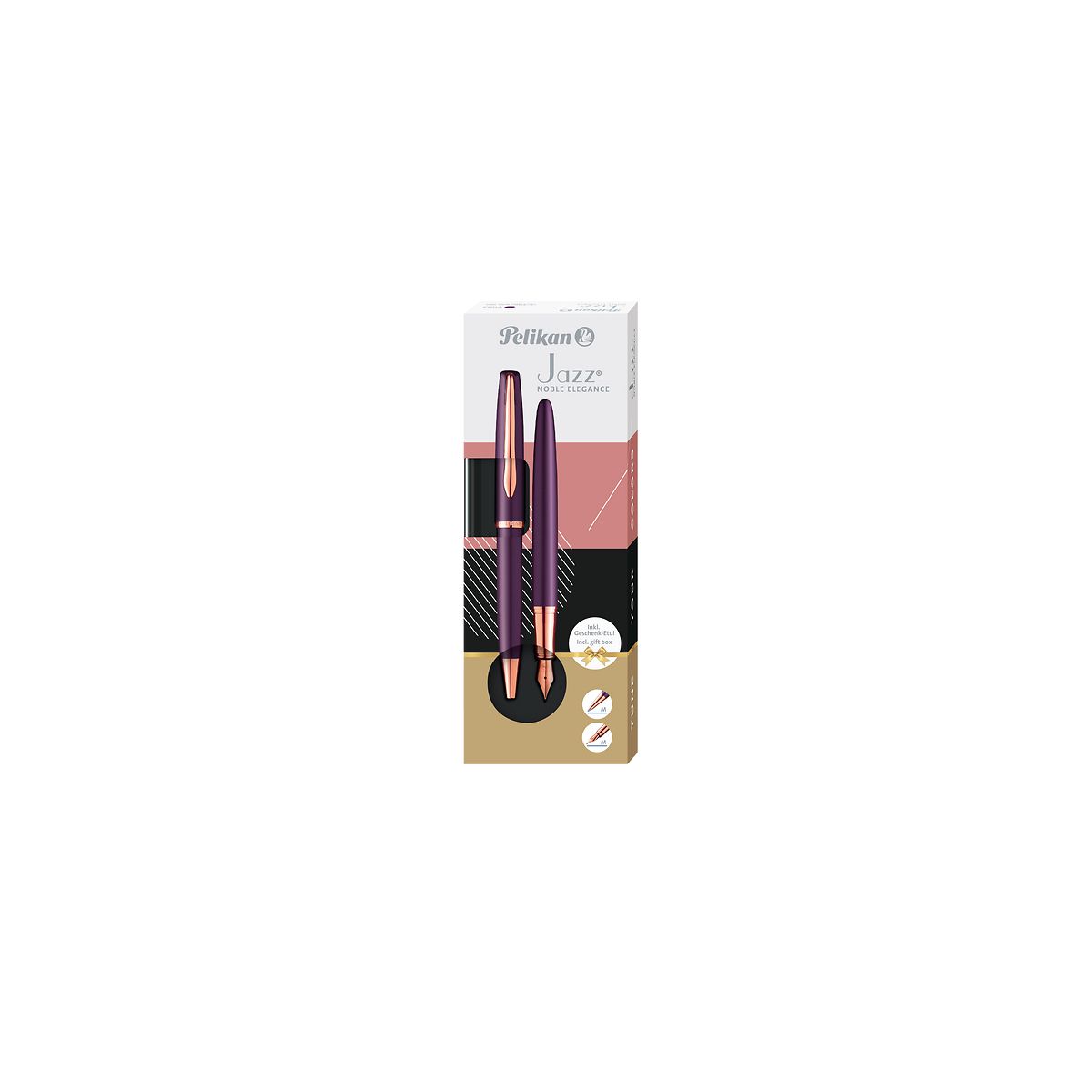 Zestaw piśmienniczy Jazz Noble Elegance Viola pióro+długopis Pelikan (400198411)