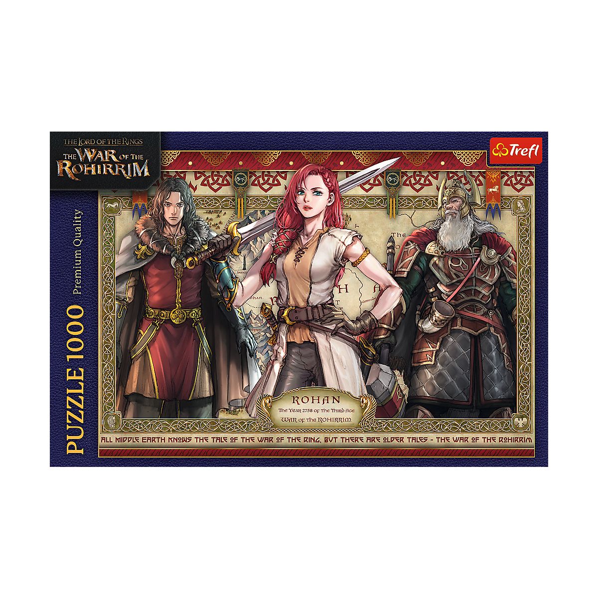 Puzzle Władca Pierścieni Wojna Rohirrimów 1000 el. Trefl (10937)