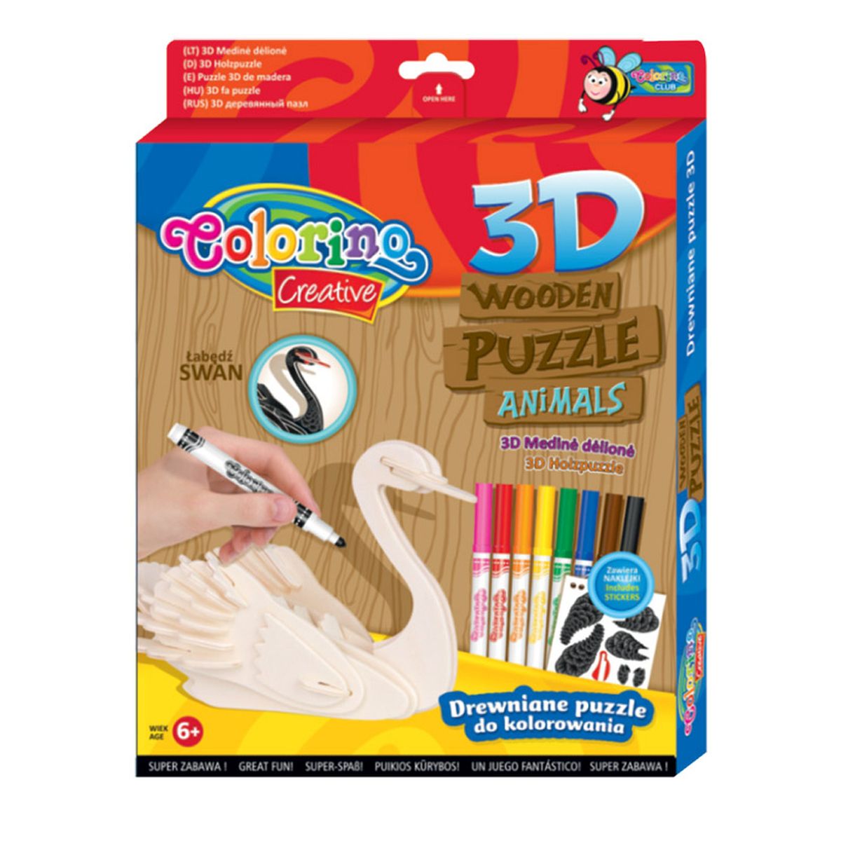 Puzzle Colorino drewniane Patio (32490)