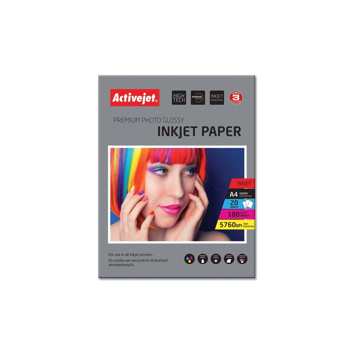 Papier foto Activejet AP4-180G20 A4 180g (EXPACJPAP0009)