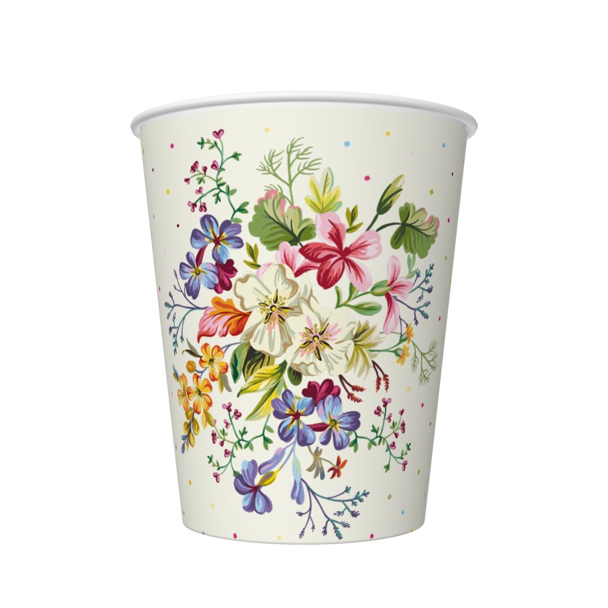 Kubek jednorazowy Pol-mak daisy papier 250ml (01)