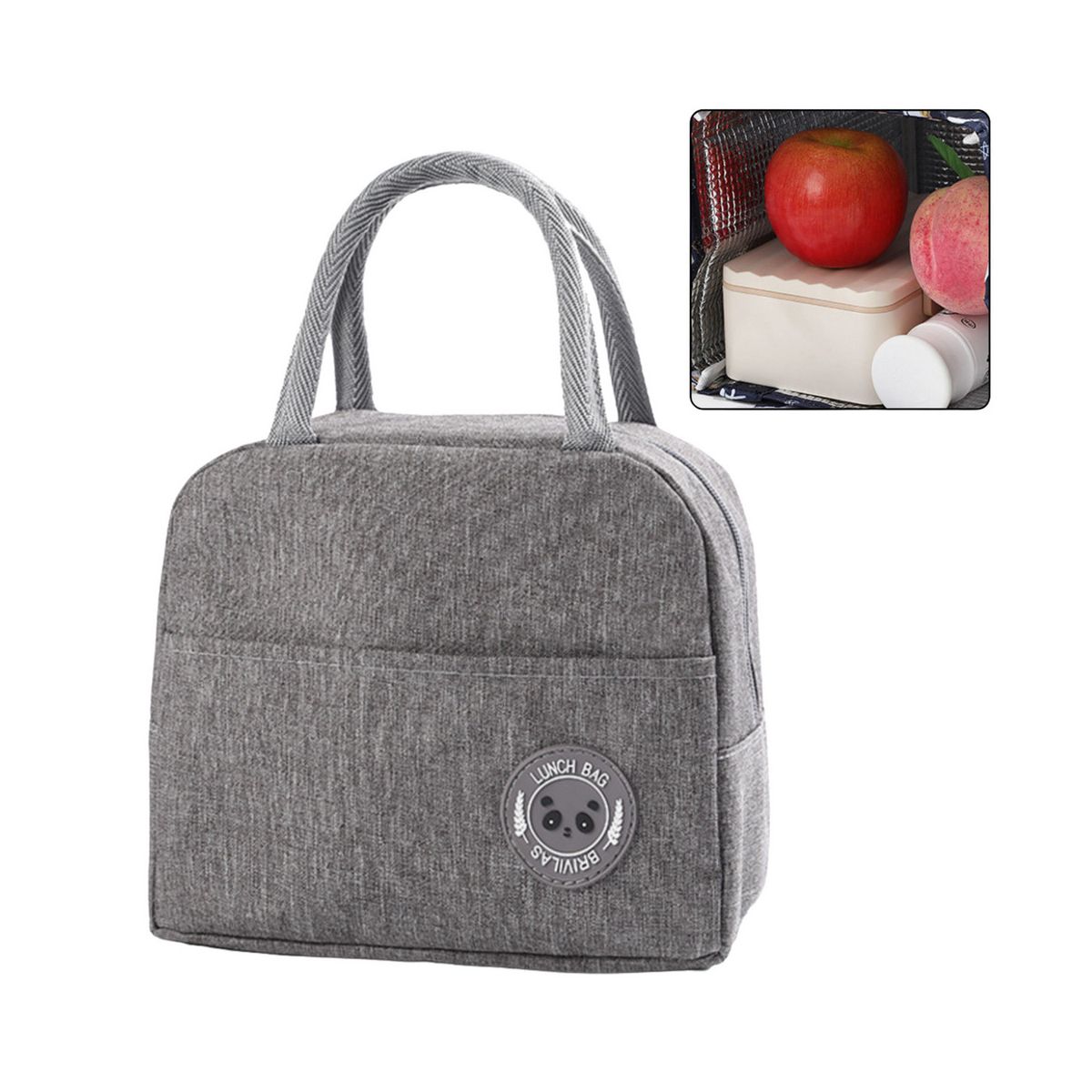 Torba termiczna 23cm, szara Lean (21582)