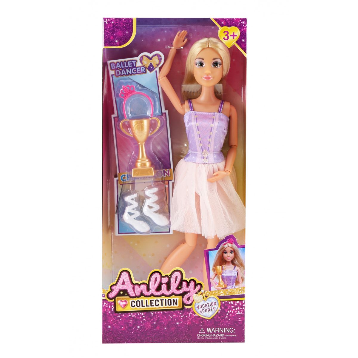 Lalka Anlily baletnica w sukience Lean (24483)