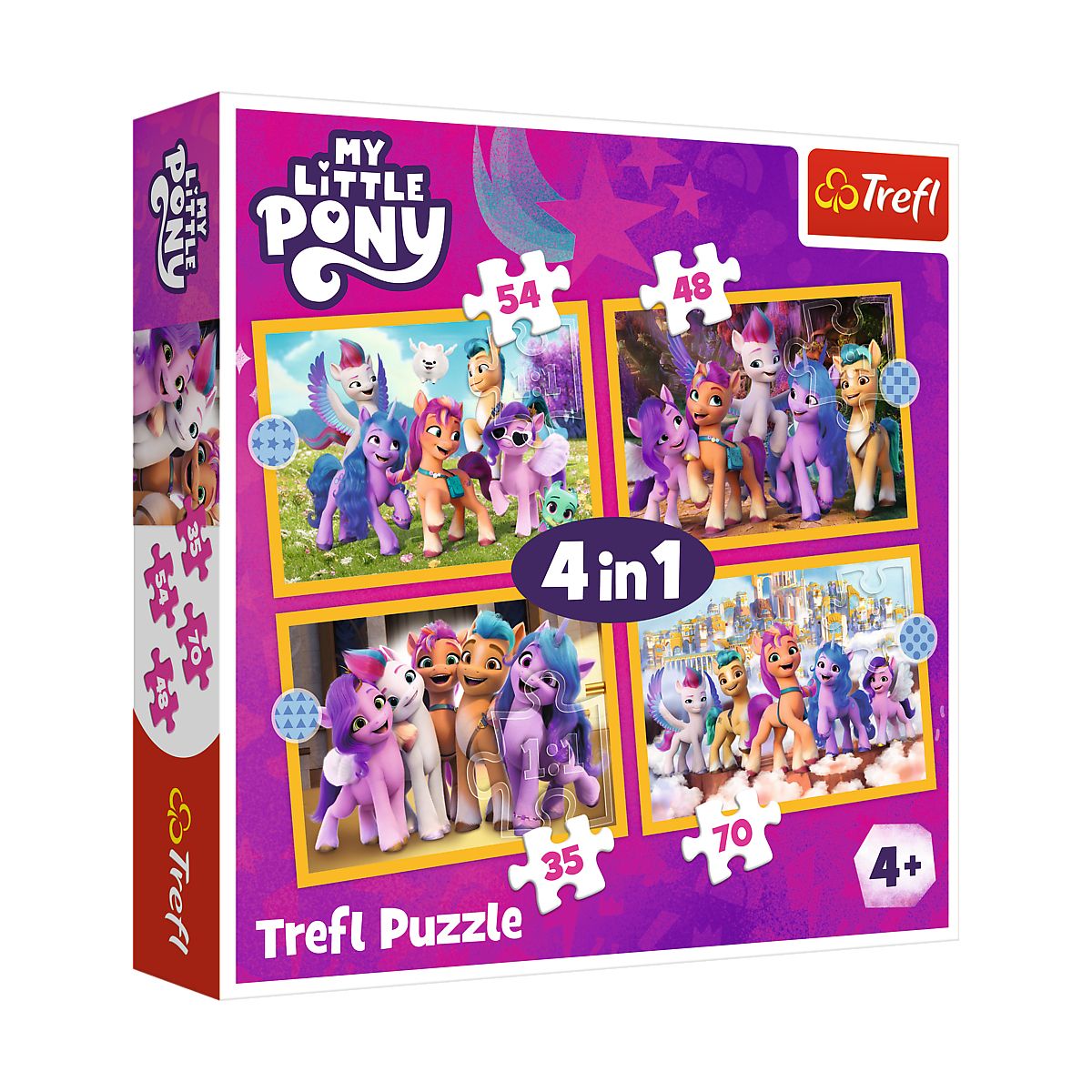 Puzzle Trefl My Little Pony Poznaj kucyki Pony 4w1 el. (34624)