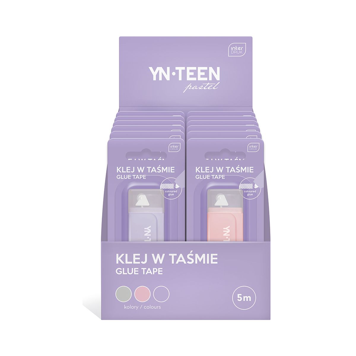 Klej w taśmie Pastel 5902277312150 5m Interdruk (IKLTAŚPAS)