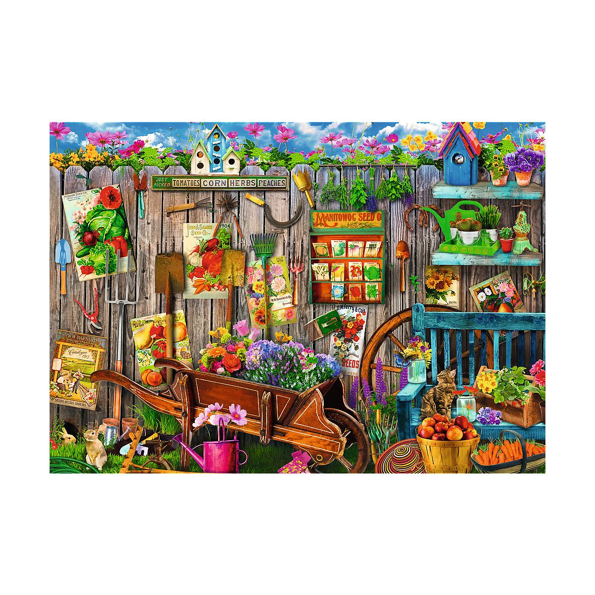 Puzzle Prace w ogrodzie 2x500 el. Trefl (37529)