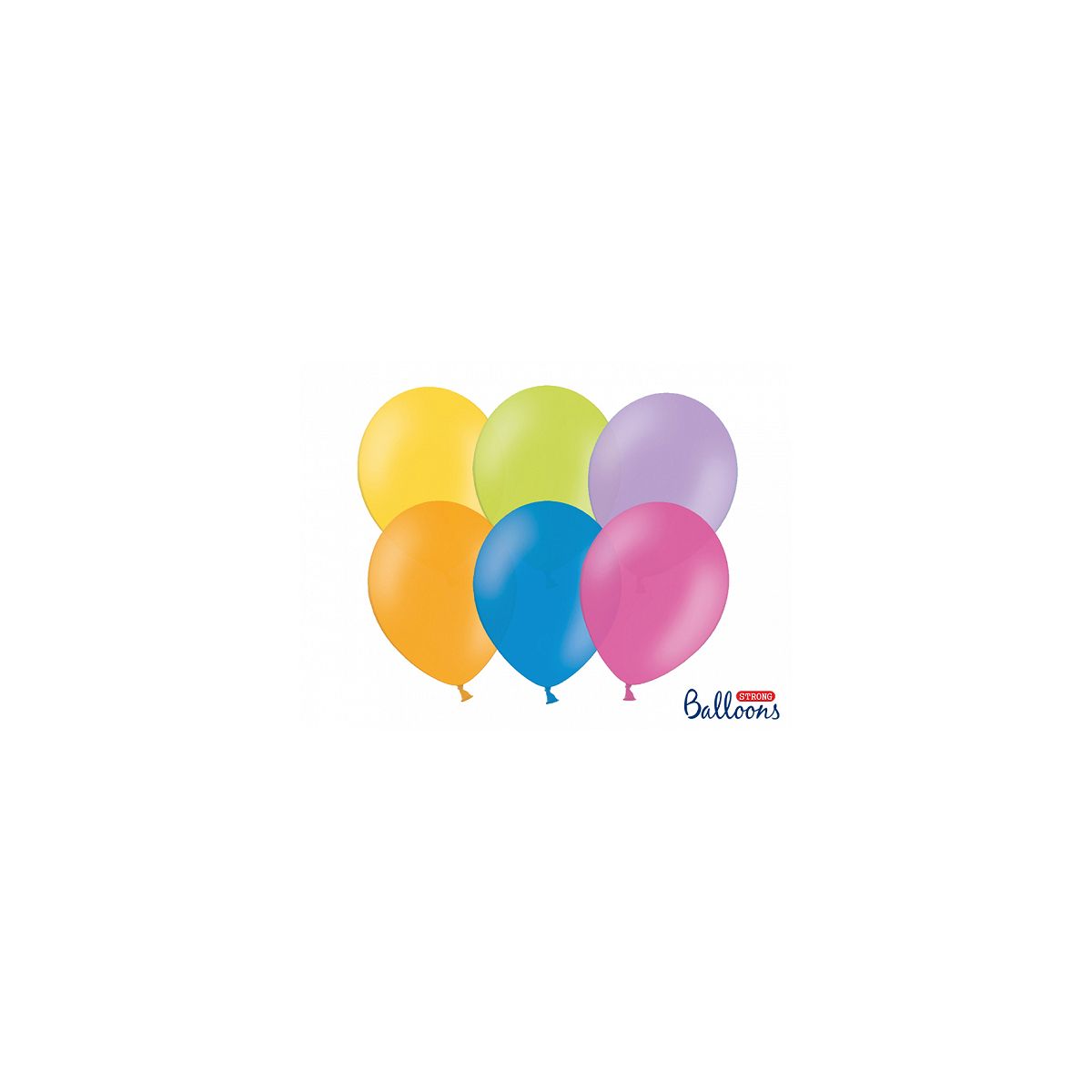 Balon gumowy Partydeco Strong 10 szt. pastelowy 300mm (SB14P-000-10)