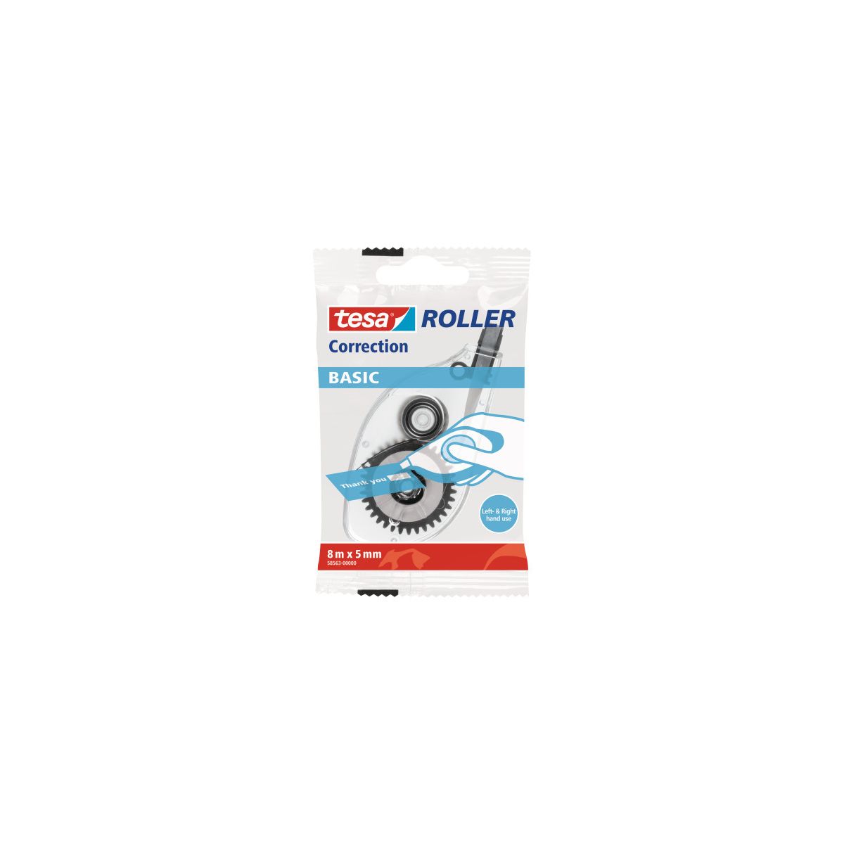 Korektor w taśmie (myszka) Basic 4x8 [mm*m] Tesa (58563-00000-00 TS)